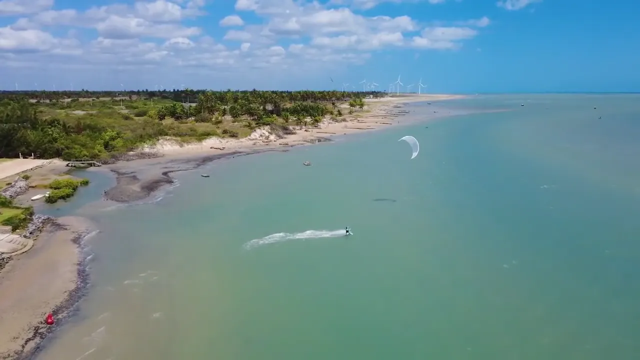 Downwind aerial · Guajirú → Preá